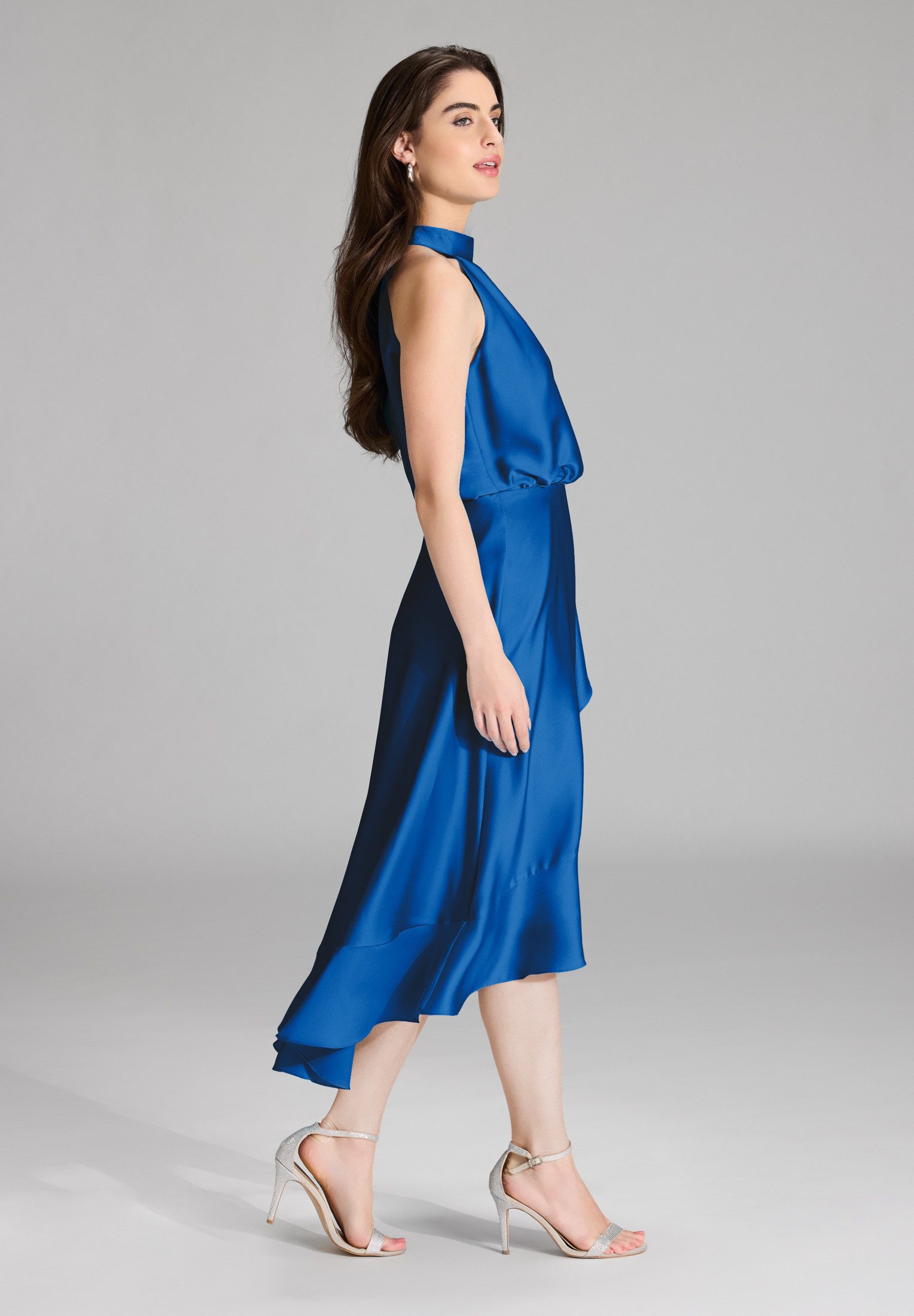 SWING Cocktailkleid aus nachhaltigem Satin mit günstig online kaufen