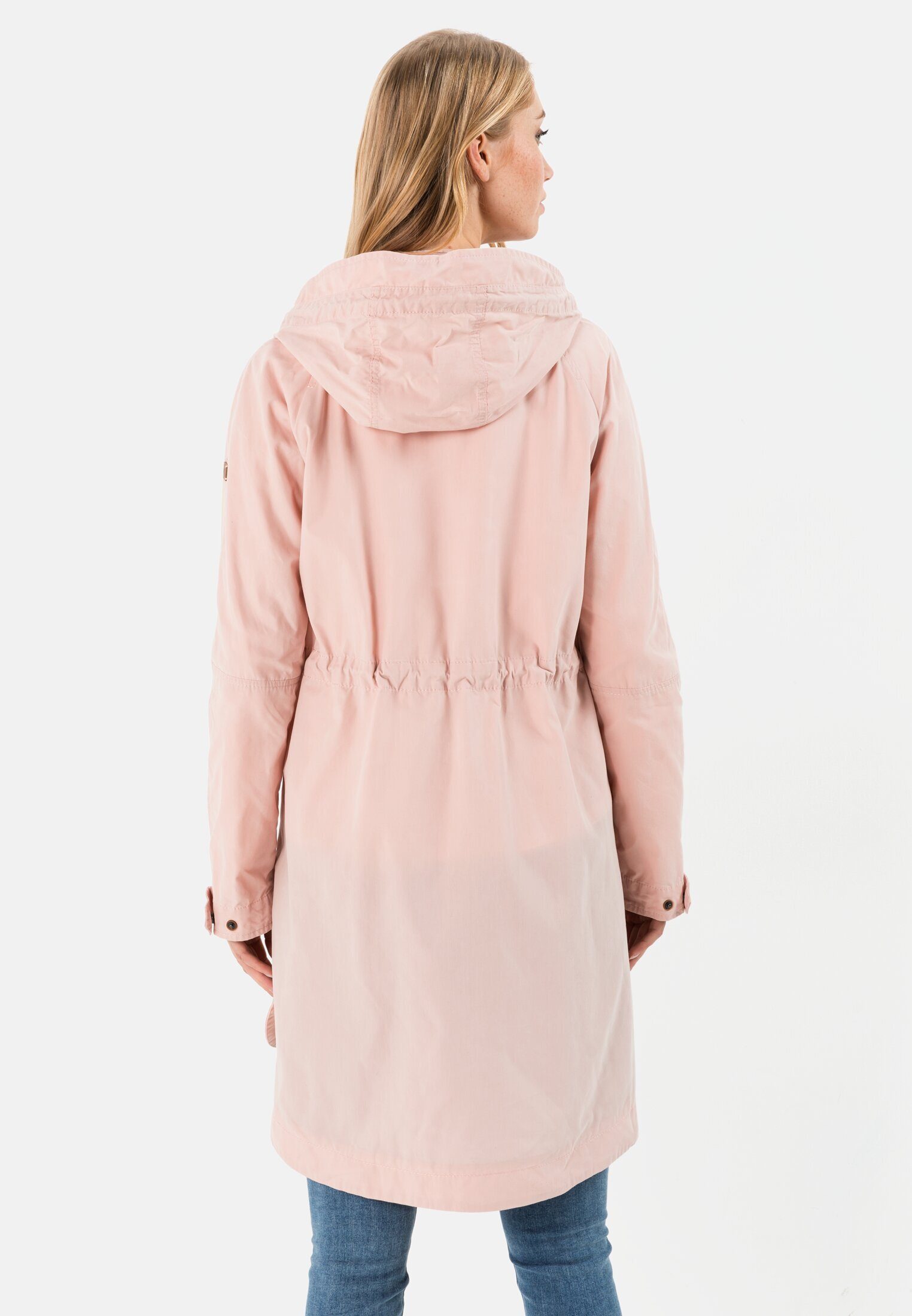 camel active Parka aus einem Organic Cotton Mix Langarm Kapuze (1-St)