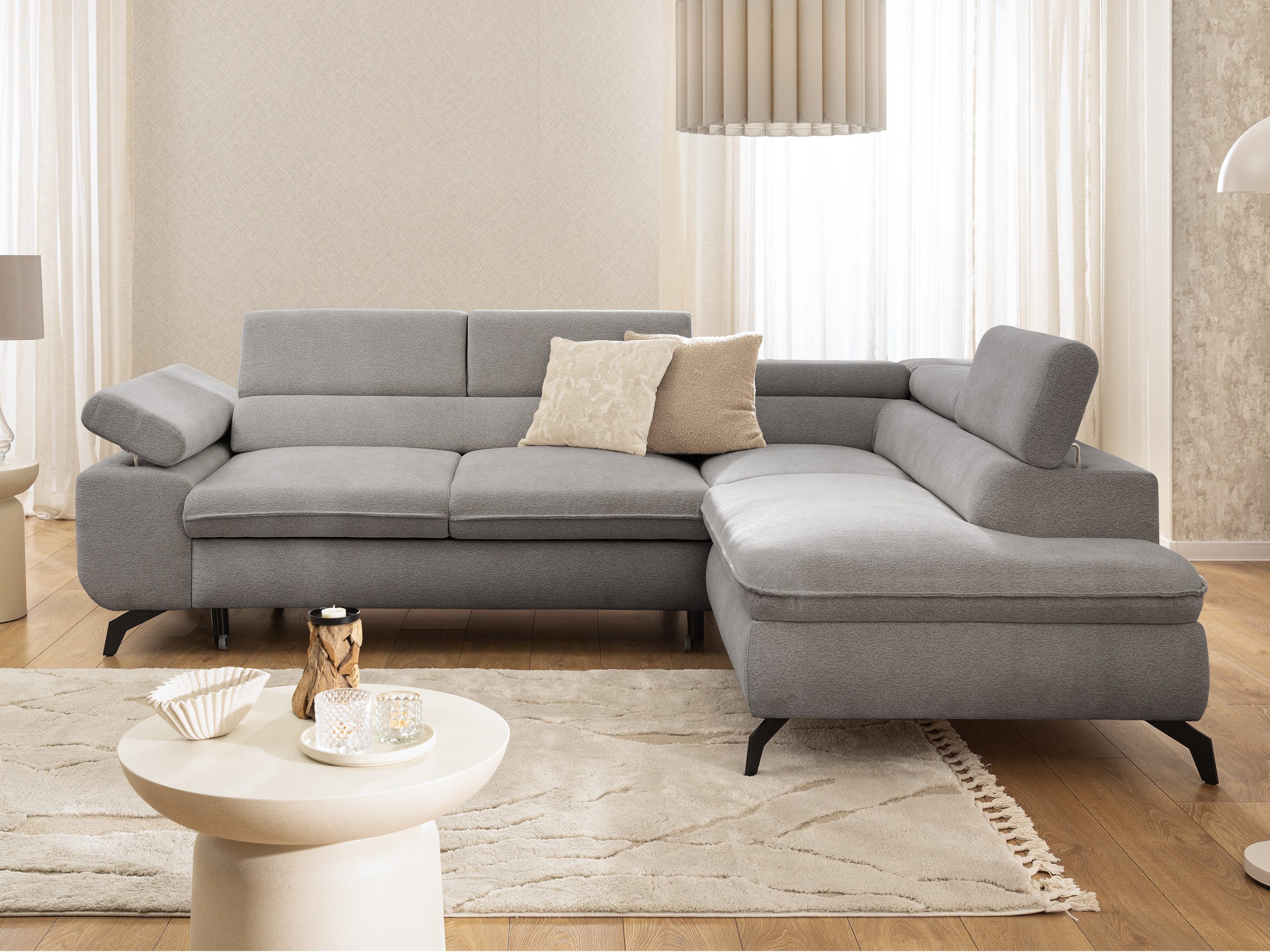 S-Style Möbel Ecksofa Bonnie mit Schlaffunktion günstig online kaufen