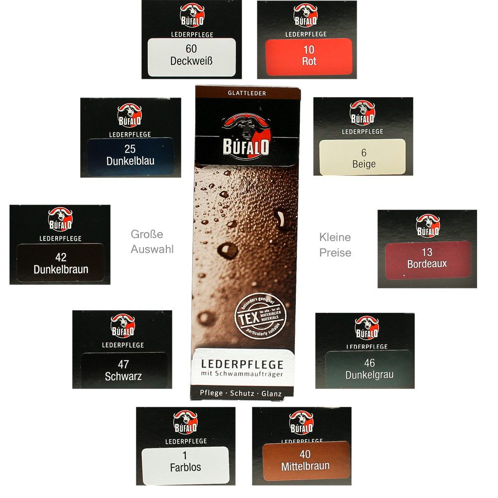 Búfalo Bufalo Schuhcreme für Glattleder 75 ml dunkelgrau Schuhcreme