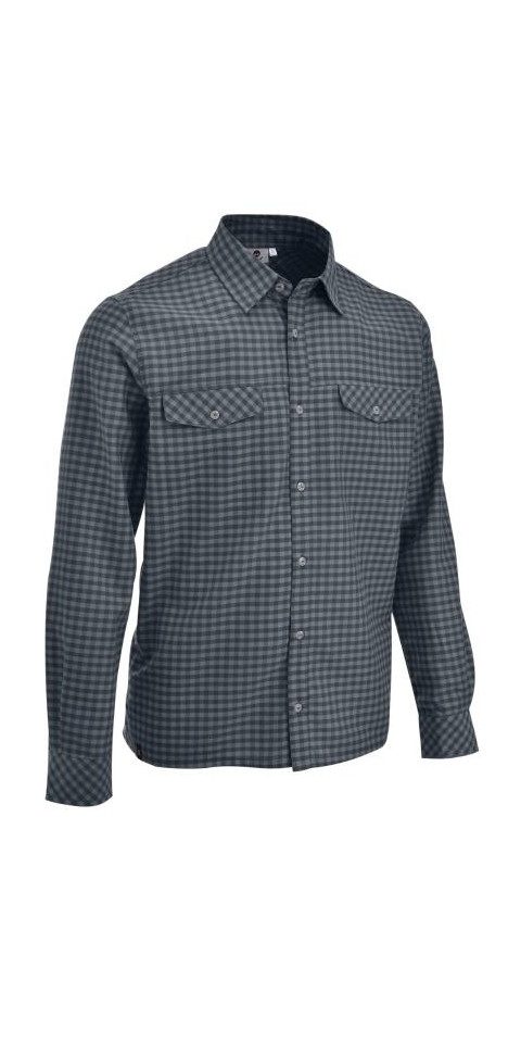 Maul Funktionshemd Schwandorf XT langarm Flanell dark grey