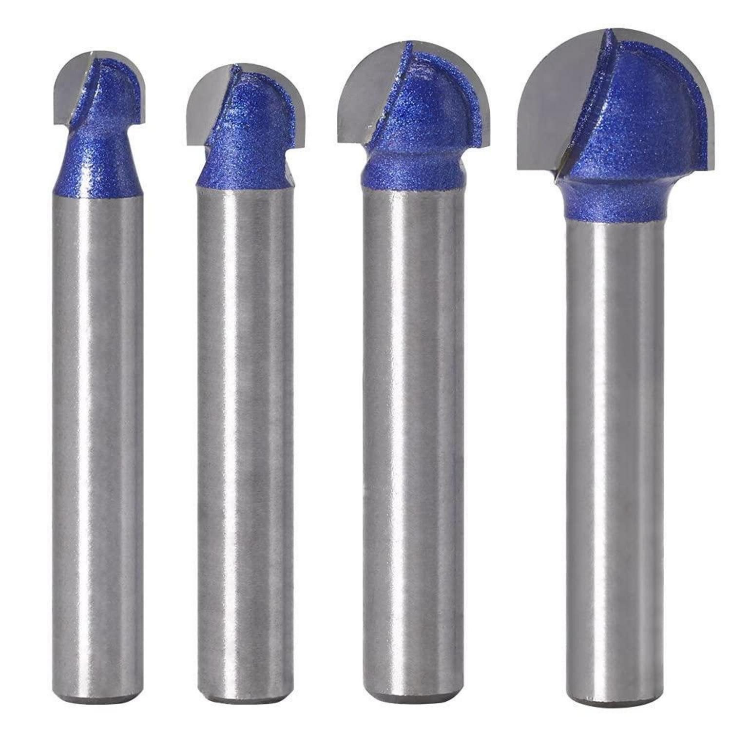 LuxusKollektion Fräser-Set Oberfräser Set 4-tlg. 6mm Schaft