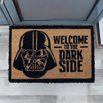 Fußmatte Türmatte Star Wars Darth Vader Welcome to The Dark Side, Star Wars, Rechteckig, Höhe: 2,5 mm