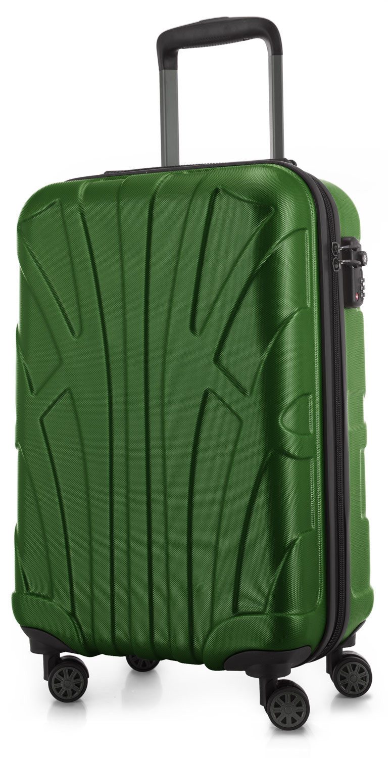 Suitline Handgepäckkoffer S1, 4 Rollen, Trolley 55x35x20 cm Bordgepäck Koffer Doppelrollen 34 L