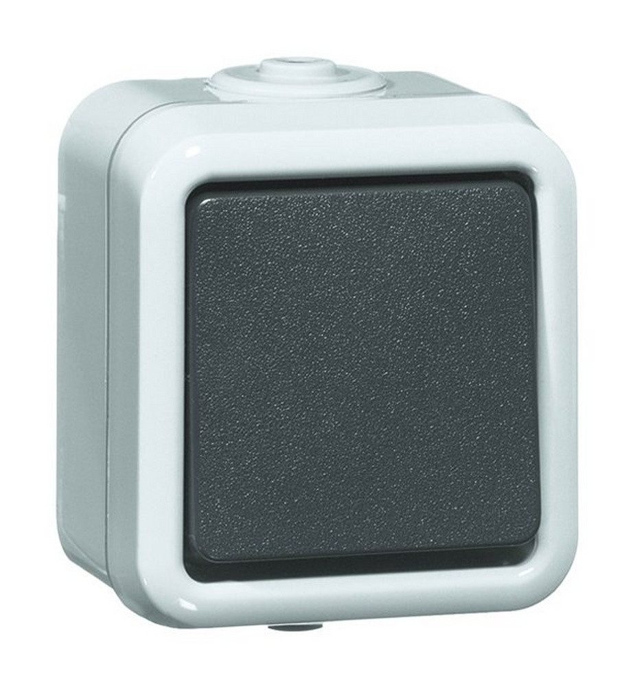 PEHA Переключатель, Serienschalter ohne Beleuchtung grau glänzend Aufputz IP54 2