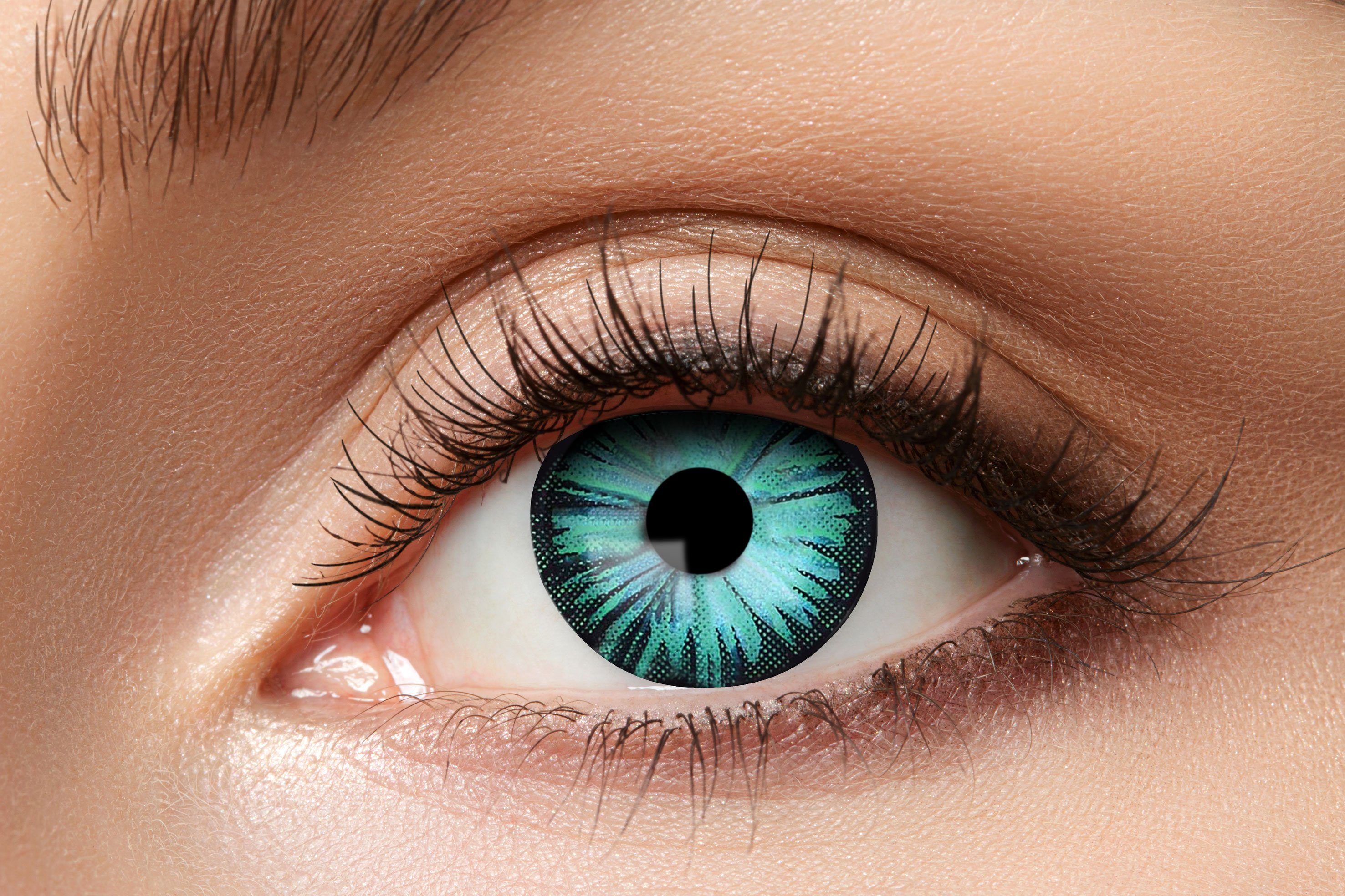 Eyecatcher Farblinsen Big Eyes Контактные линзы große Augen verschiedene Цвета(ов)