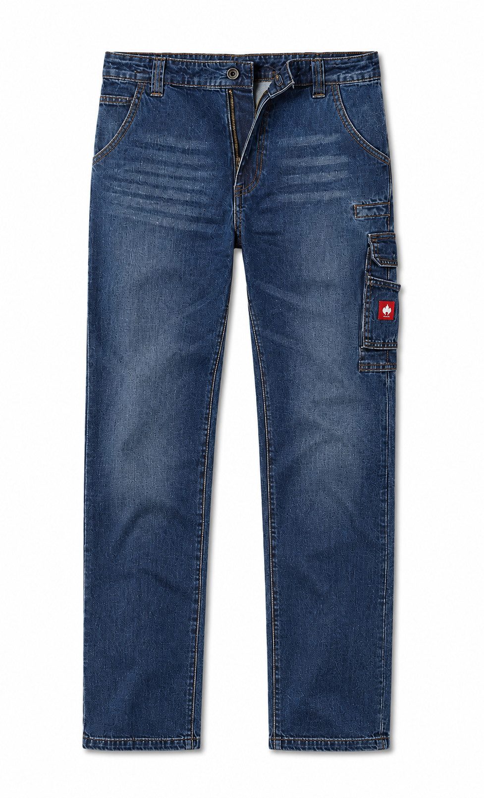 Engelbert Strauss Dehnbund-Jeans e.s. Worker Jeans Herren Arbeitsjeans Cargo Jeans Darkwashed Flexbelt Bund dehnbar