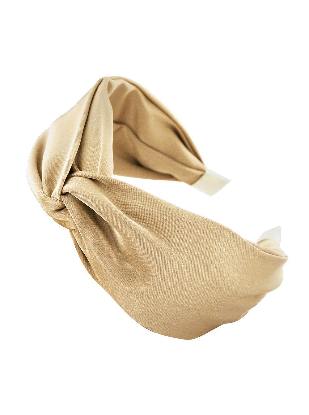 axy Haarreif Breiter Haarreif mit raffinierten Knoten Satin bezogen, Satin bezogen, Vintage Damen Haareifen Haarband