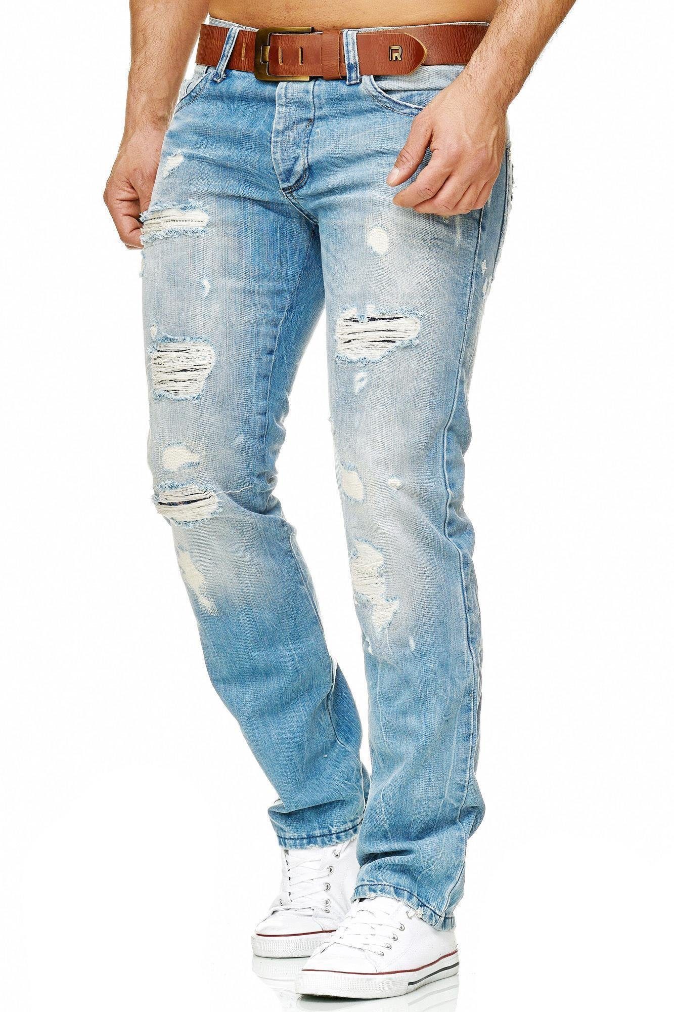 Rebel Destroyed-Jeans Stil Regular Fit Premium RedBridge Qualität