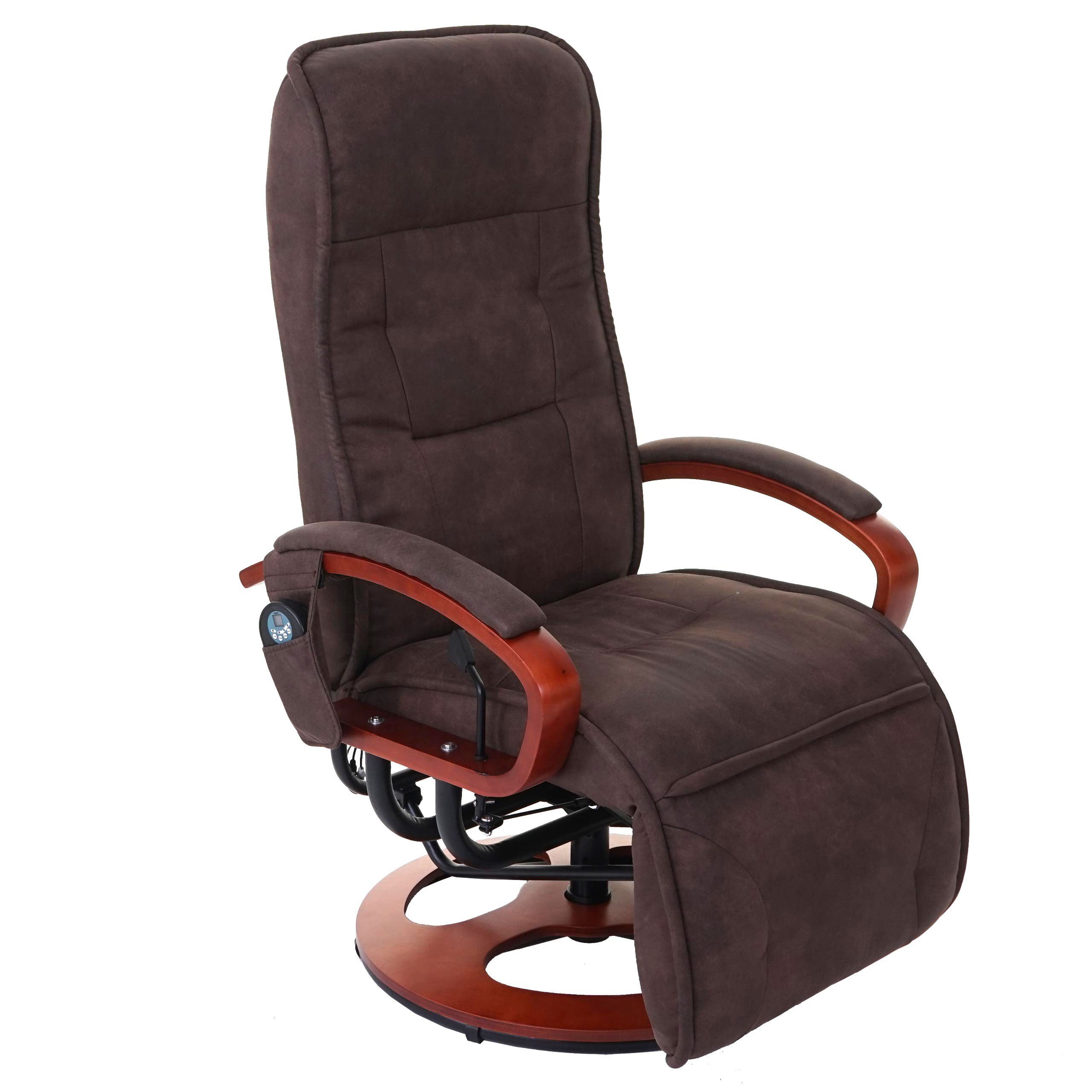 PROREGAL® Massagesessel Relaxliege ATHENE mit Massagefunktion, Bezugmaterial, Farbe, Rückenfläche verstellbar, 360° drehbar, 8-Punkt-Massage