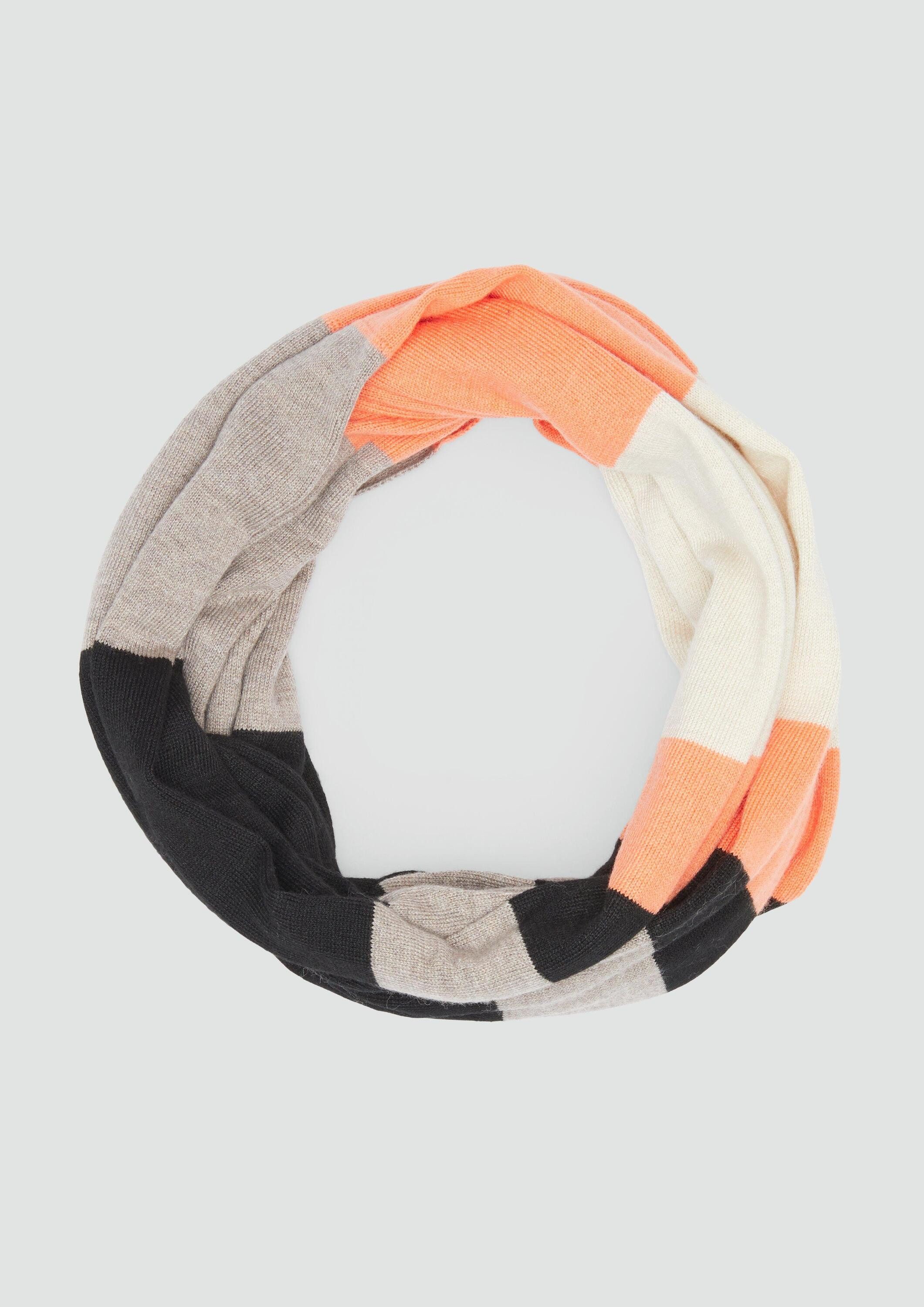 s.Oliver Loop Snood, Gestreifter Loop-Schal aus günstig online kaufen