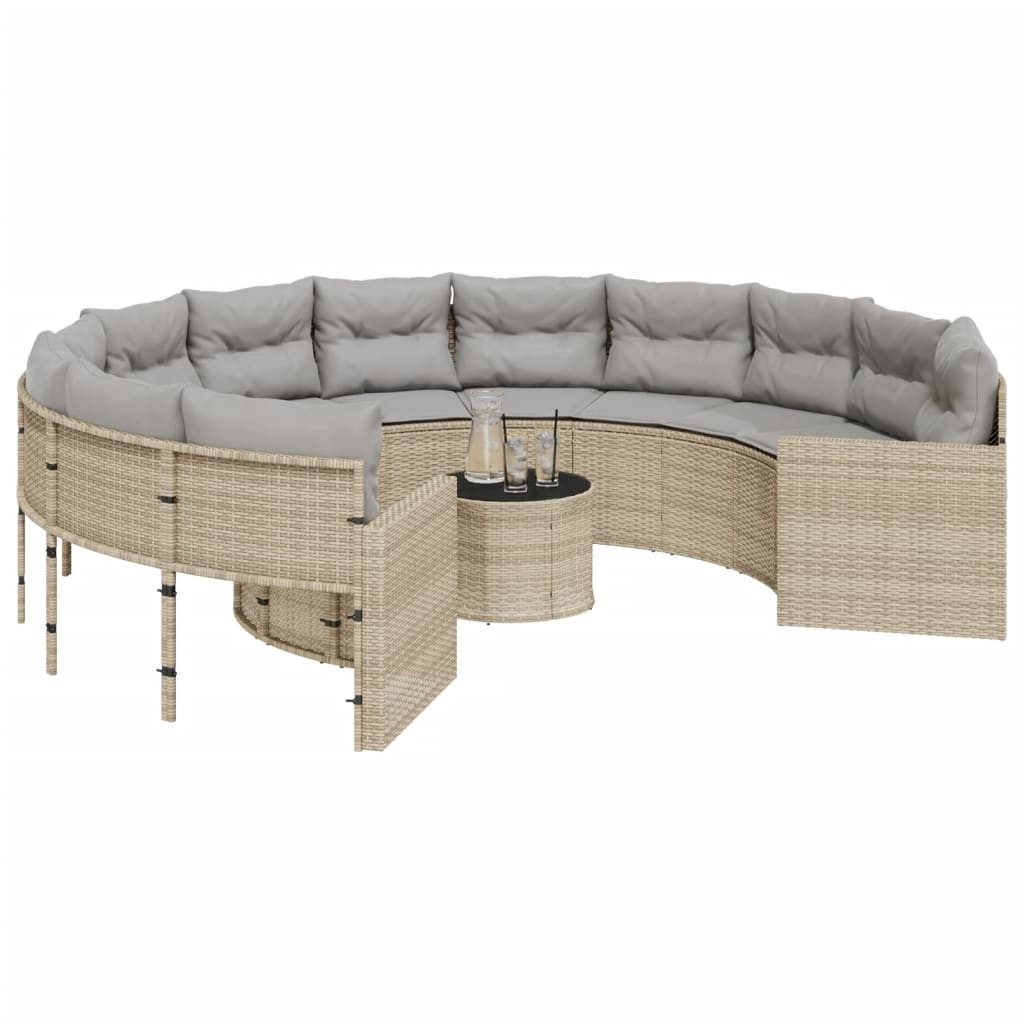 vidaXL Loungesofa Gartensofa mit Tisch und günstig online kaufen