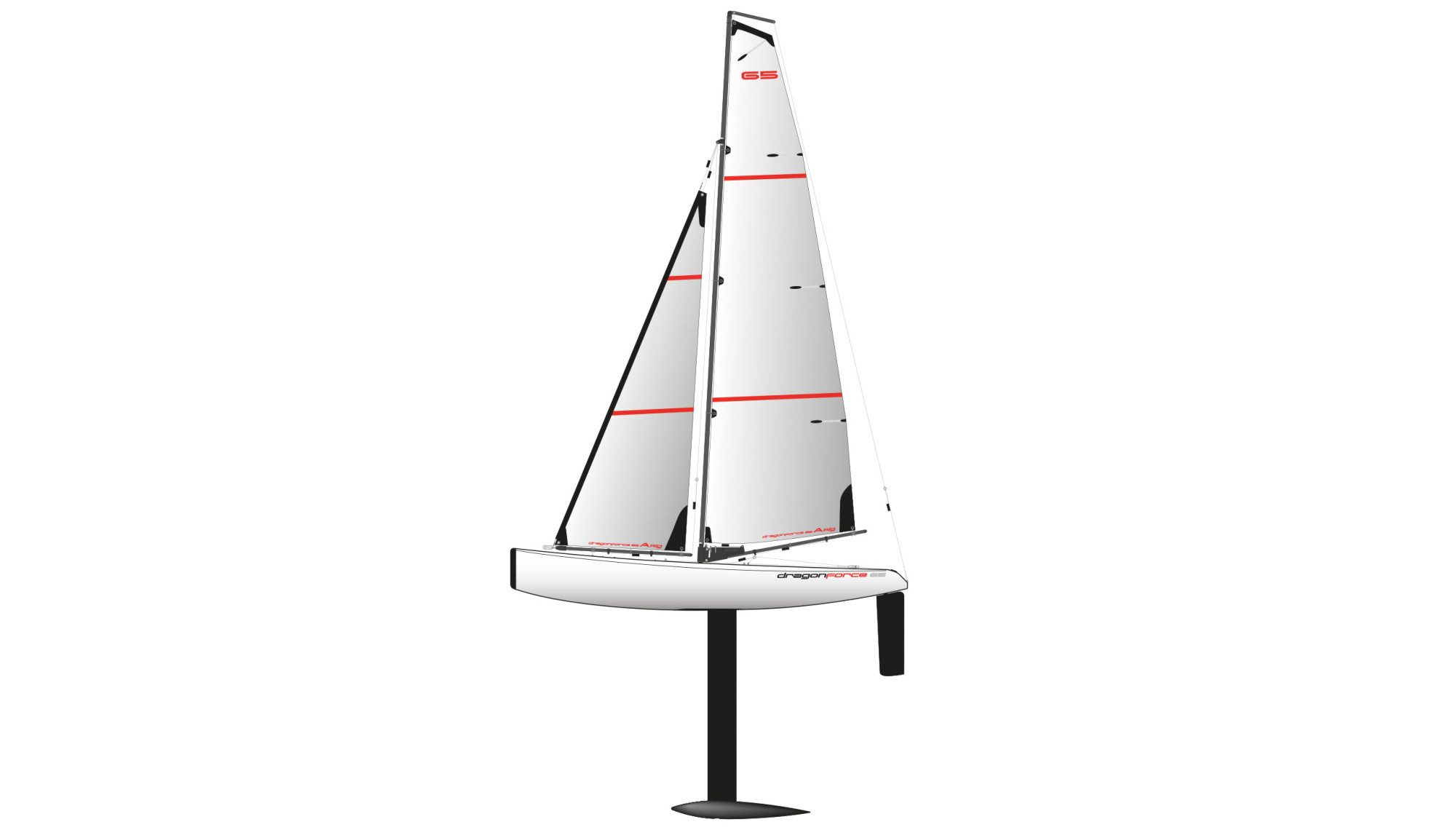 RC-Bagger Amewi Dragon Force 65 V7 Segelboot 650mm RTR
