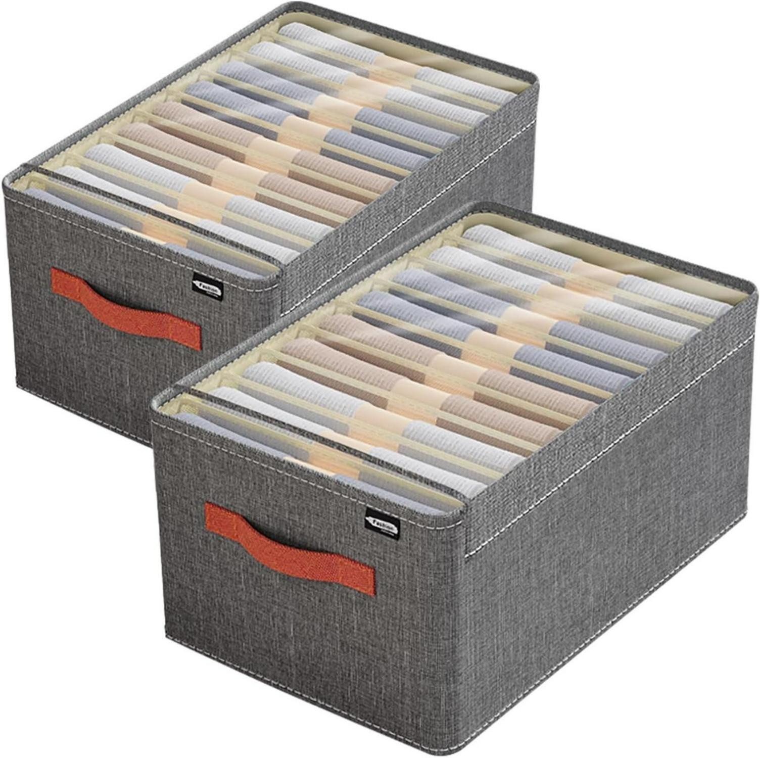Organizer Schubladen Organizer 2er Set für Kleiderschrank, faltbar