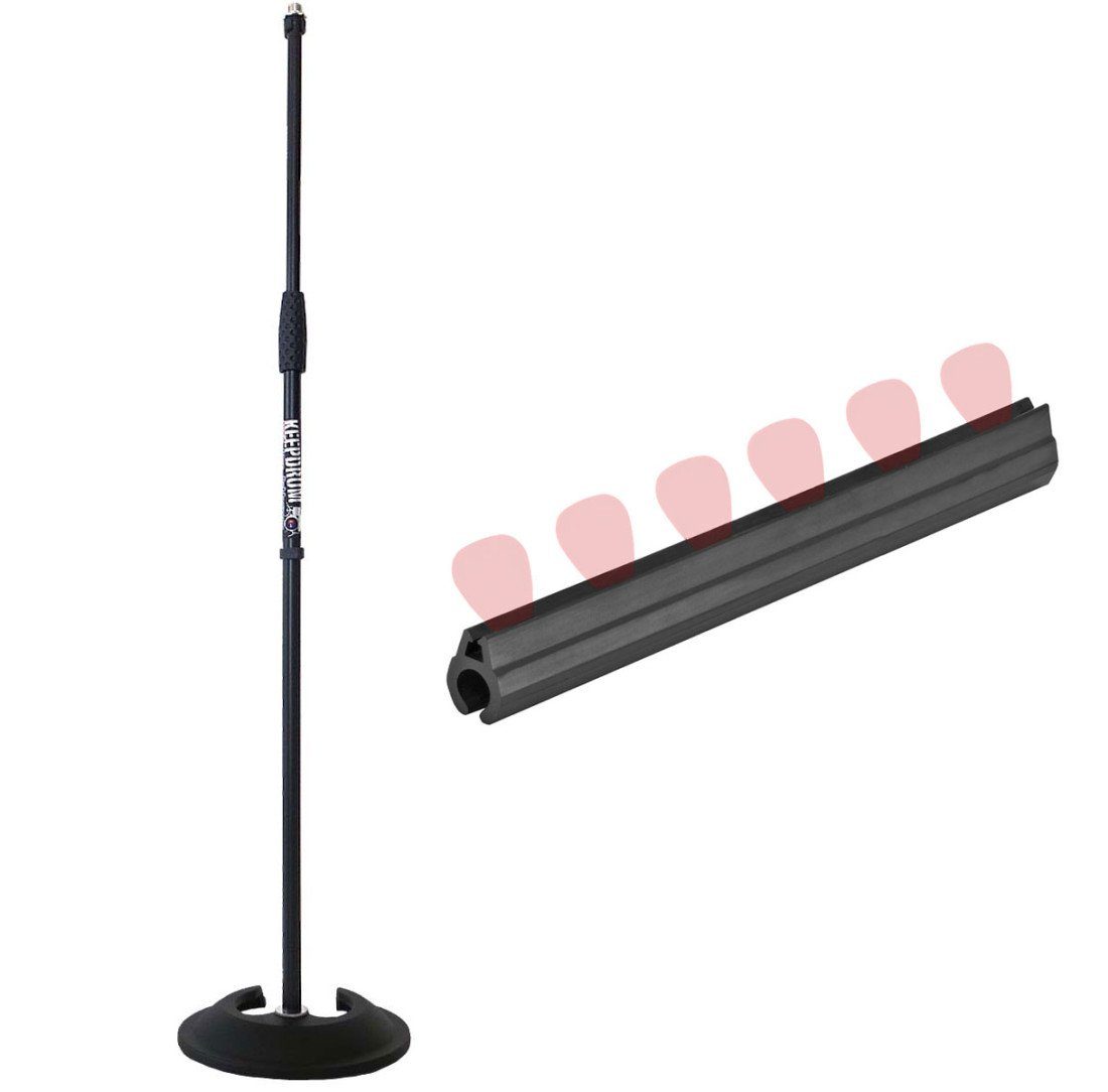 Mikrofonständer keepdrum MS096 Mikrofonständer gerade mit Plektrenhalter