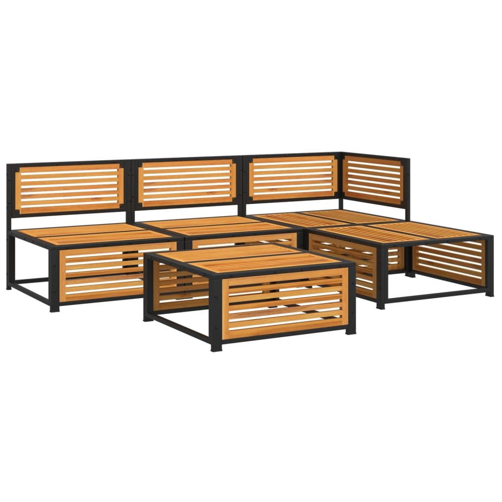 vidaXL Gartenlounge-Set 5-tlg. Garten-Sofagarnitur mit Kissen günstig online kaufen