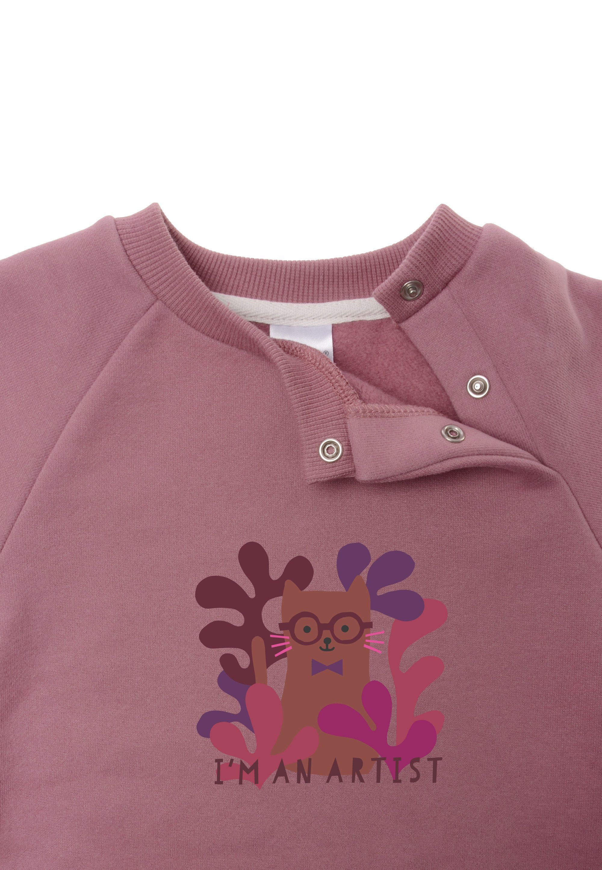 Cat Material Baumwolle Sweatshirt Liliput weichem aus mit