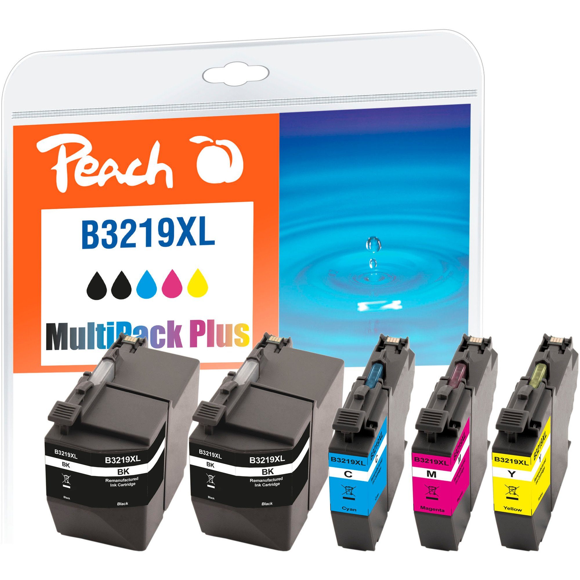 PEACH Peach Tinte Spar Pack Plus PI500-232, (kompatibel Tintenpatrone