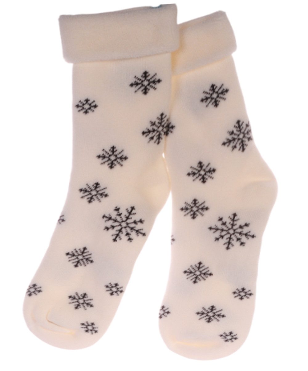 Martinex Thermosocken Weihnachtssocken Home Socks Socken aus Frottee mit Muster