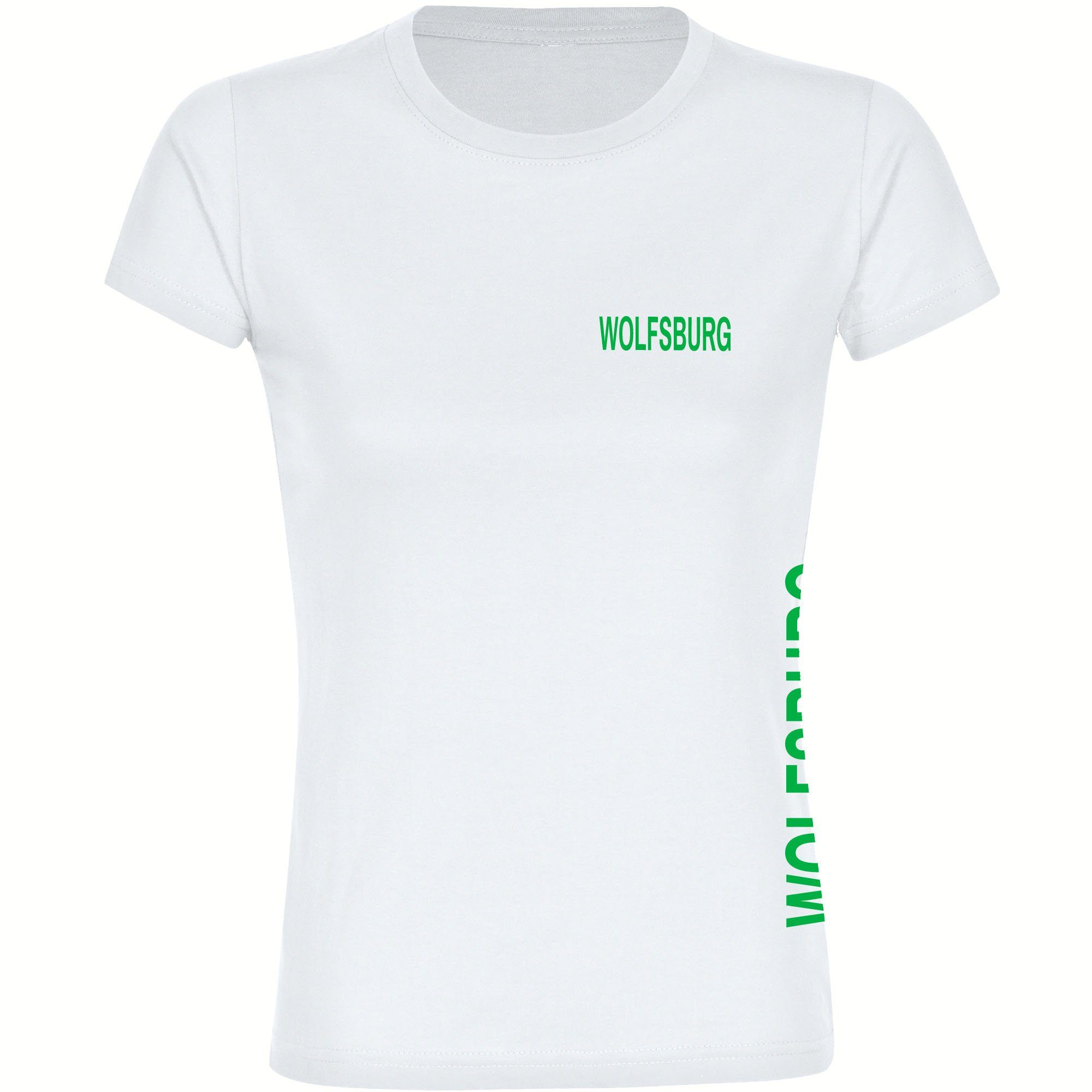 T-Shirt Damen Wolfsburg - Brust & Seite - Frauen