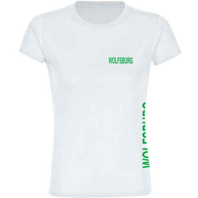multifanshop T-Shirt Damen Wolfsburg - Brust & Seite - Frauen