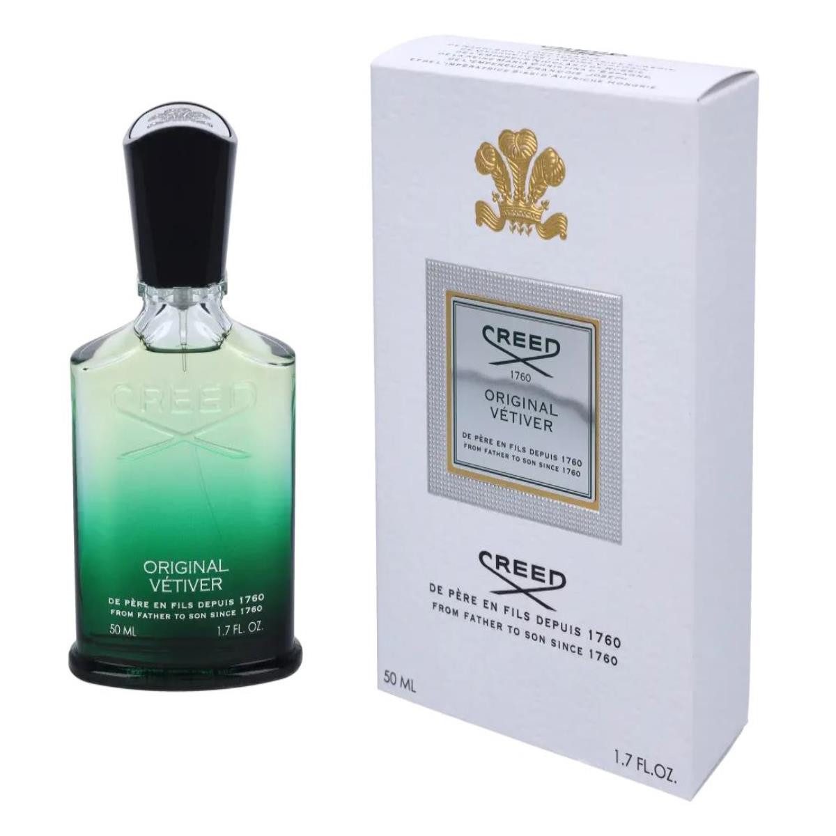 Creed Eau de Parfum Original Vetiver, Glasflakon, Parfüm EDP, Herrenduft
