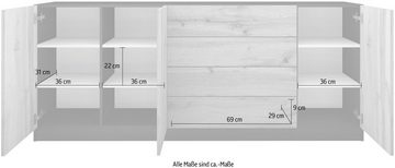 borchardt Möbel Sideboard Vaasa, Breite 190 cm