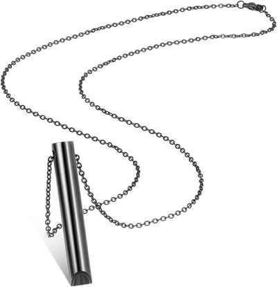 LENBEST Charm-Kette Stressabbau Halskette Achtsame Atmung Halskette Edelstahl Halskette (1-tlg)