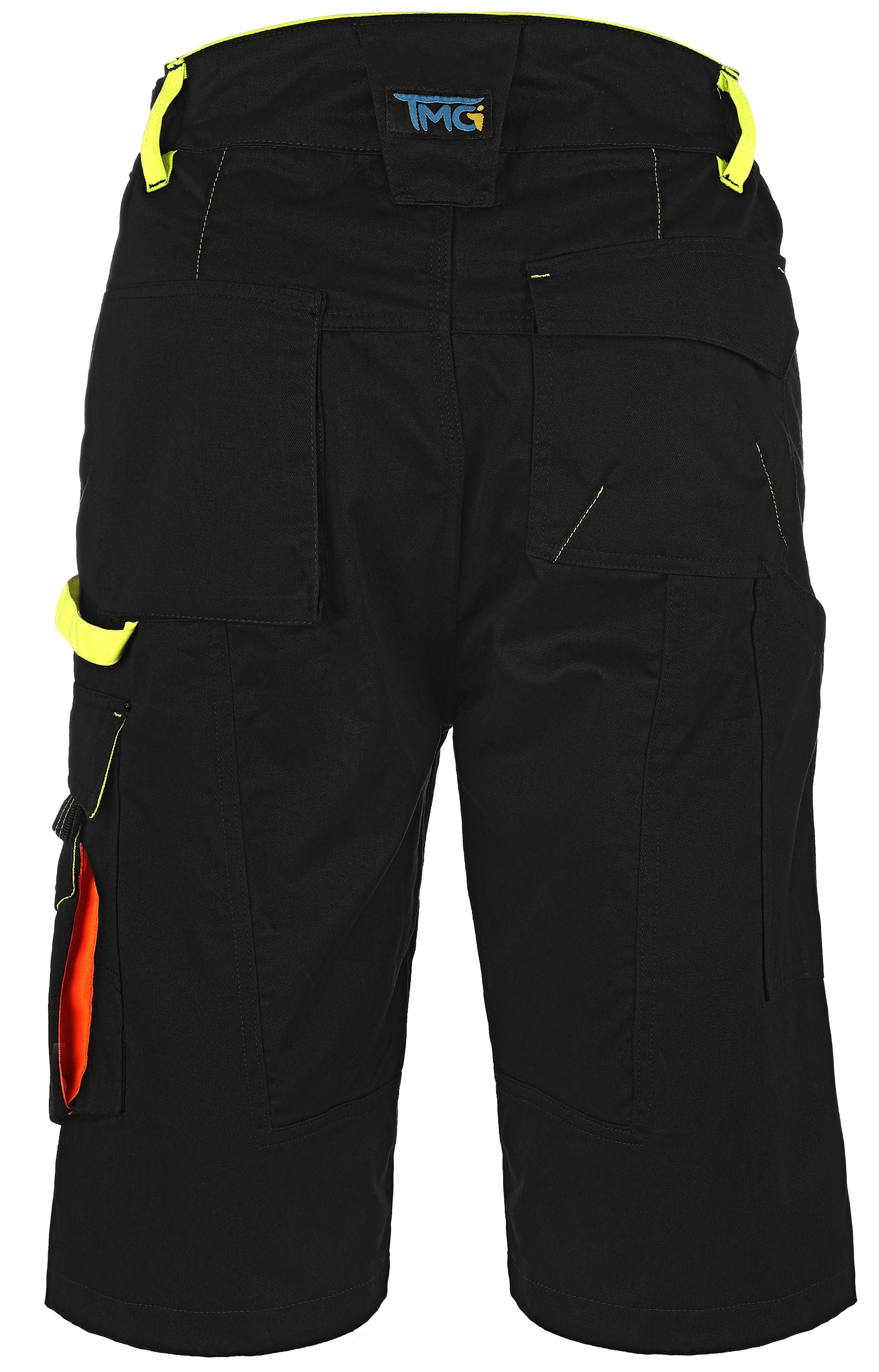 TMG International Arbeitsshorts Herren Profile kurze Arbeitshose schwarz bequeme Workwear robust, straparzierfähig und bequem – Bild 3 von 5