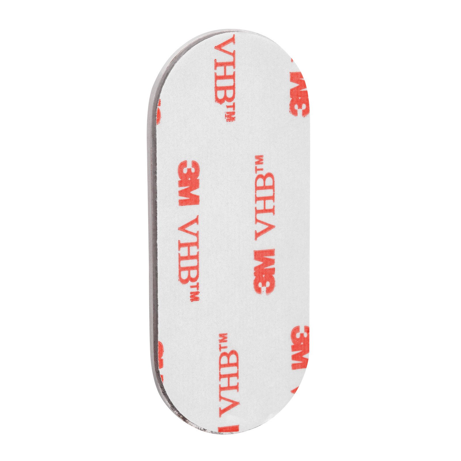 SO-TECH® Türbeschlag selbstklebende Edelstahl Tür-Rosetten mit 3M-VHB-Klebepad (1 St), Blindrosette oval 65x28x2mm satiniert – Bild 3 von 5
