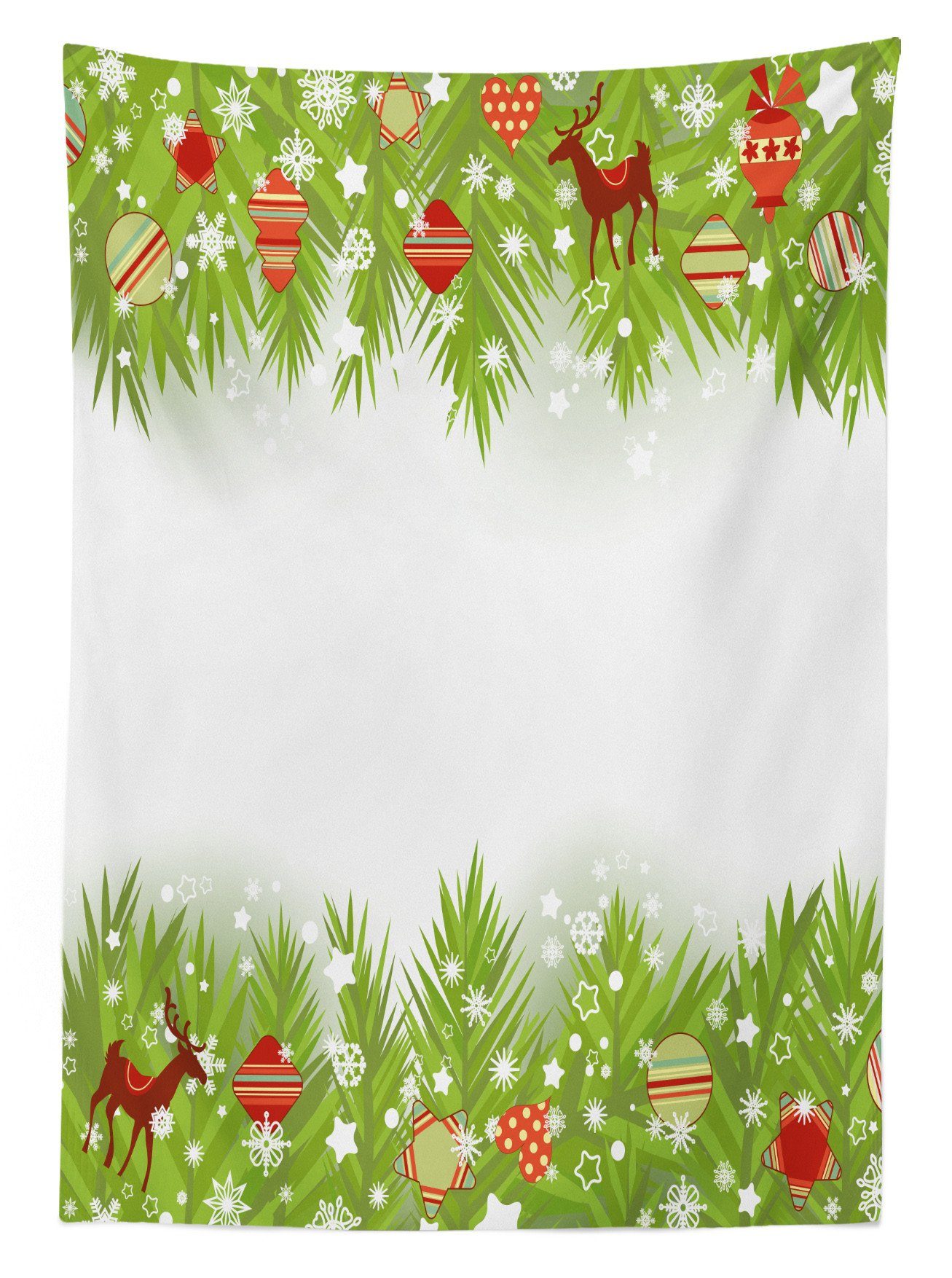 Abakuhaus Tischdecke Weihnachten Klare Für Baum Waschbar Farben, Außen Nadel Bereich den Noel Farbfest geeignet