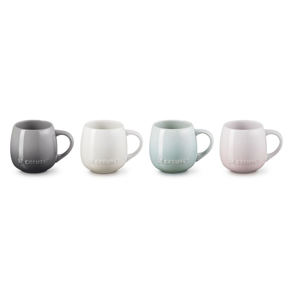 LE CREUSET Becher LeCreuset Becherset 4-teilig 320ml Coupe Steinzeug, Steinzeug