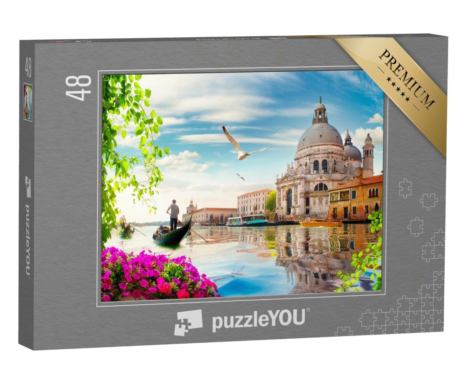 Maria Puzzle Italien, 48 Europa puzzleYOU-Kollektionen Puzzleteile, della Santa Salute in Venedig, puzzleYOU