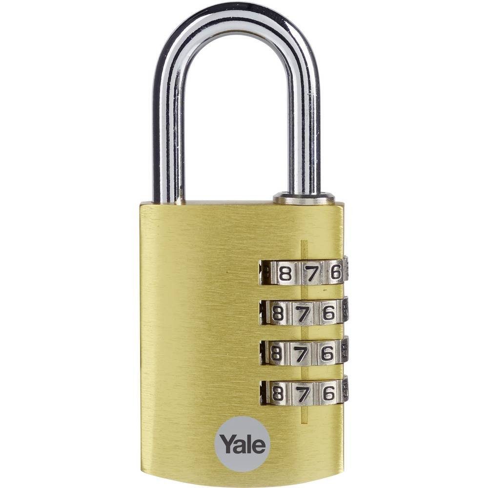Yale Vorhängeschloss Alu Zahlenschloss 38 mm YE3CB/38/131/1/GO