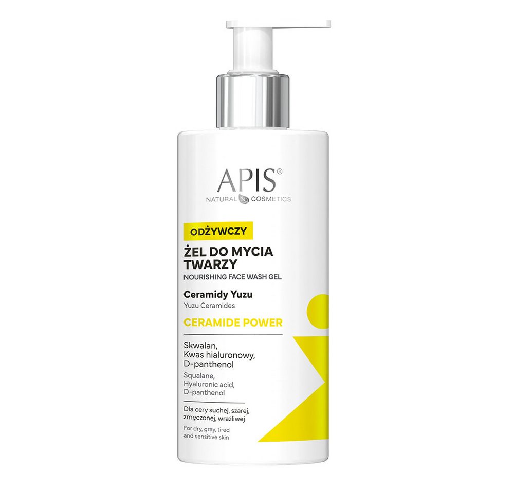 Apis Natural Cosmetics Gesichtsgel APIS CERAMIDE POWER, Pflegendes Gesichtswaschgel/ 300 ml