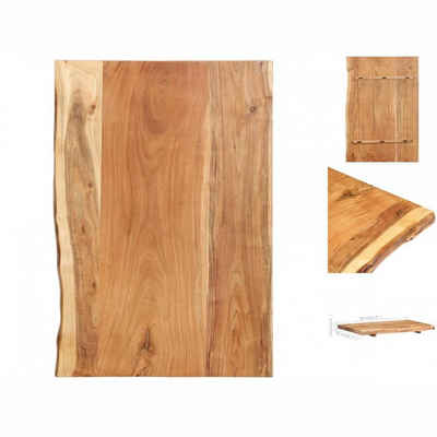 vidaXL Waschbecken »Badezimmer-Waschtischplatte Massivholz Akazie 80 x 55 x 3,8 cm«