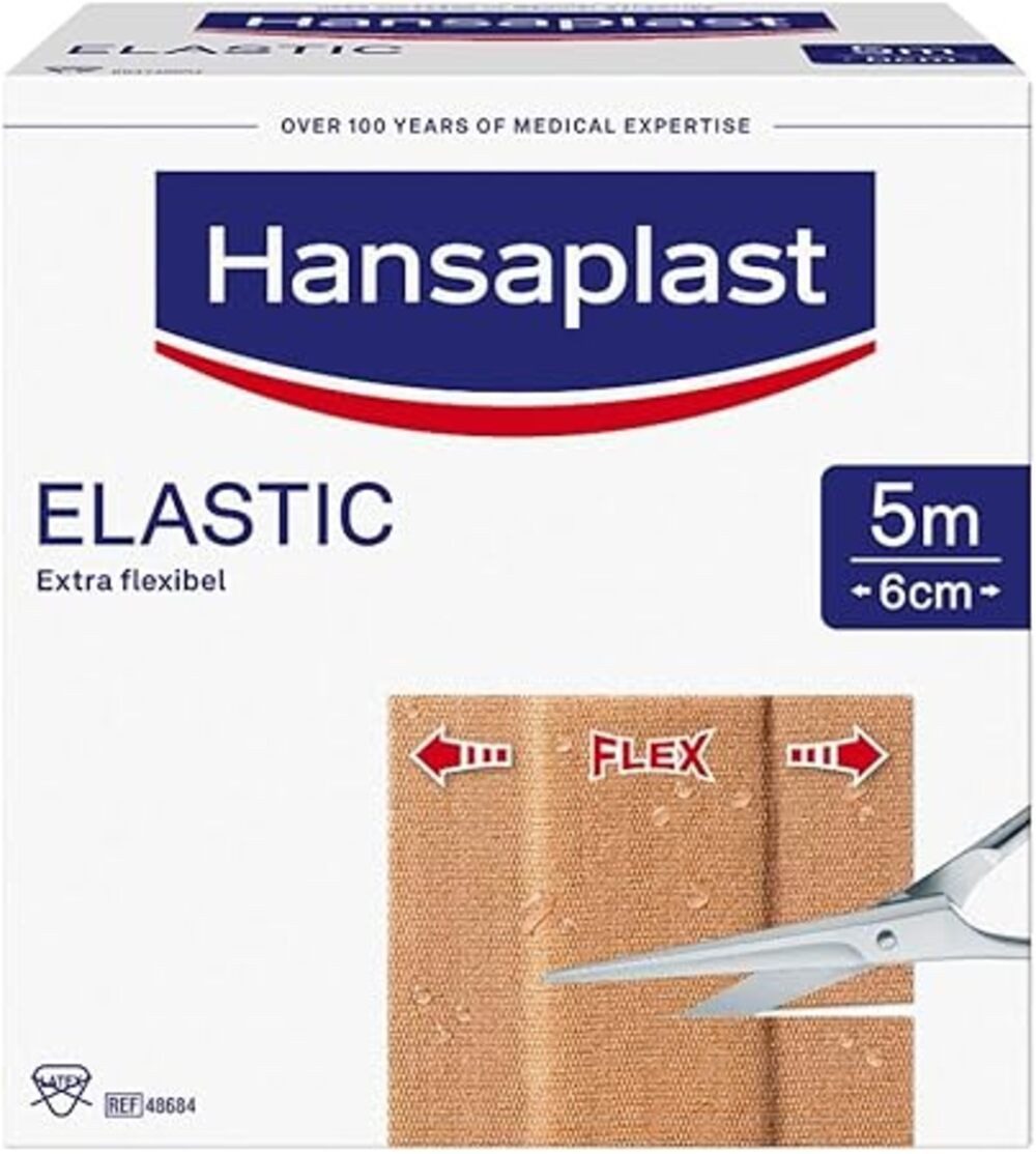 Hansaplast Wundpflaster Hansaplast Elastic BDF (Spar Set, 1 St., Zuverlässig klebend), Besonders flexibel