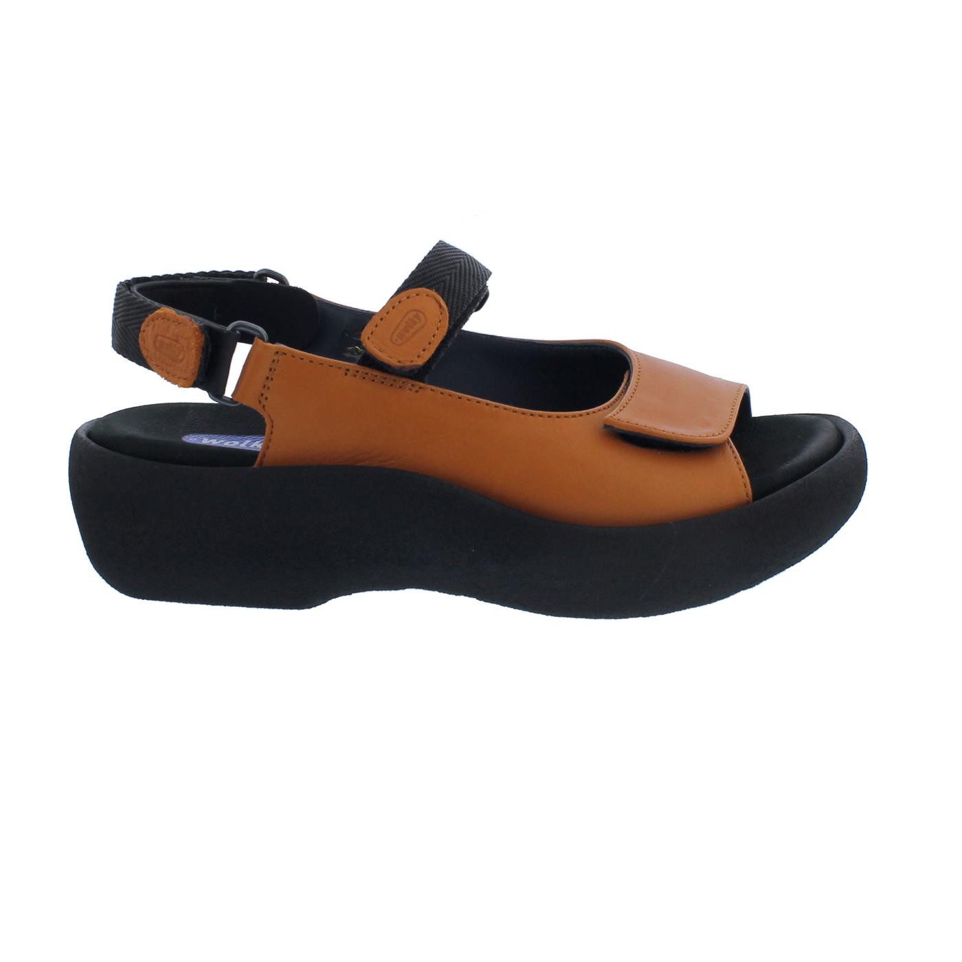 WOLKY Wolky Sandale Jewel 0320434-550, Glattleder, Orange, Fußbett zum Wechs Sandale