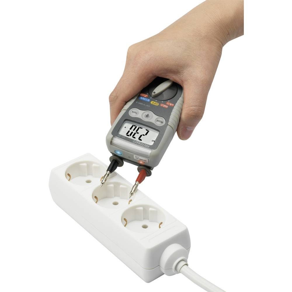 VOLTCRAFT Multimeter Heavy-Duty Multimeter VC-20, Spritzwassergeschützt (IP54)