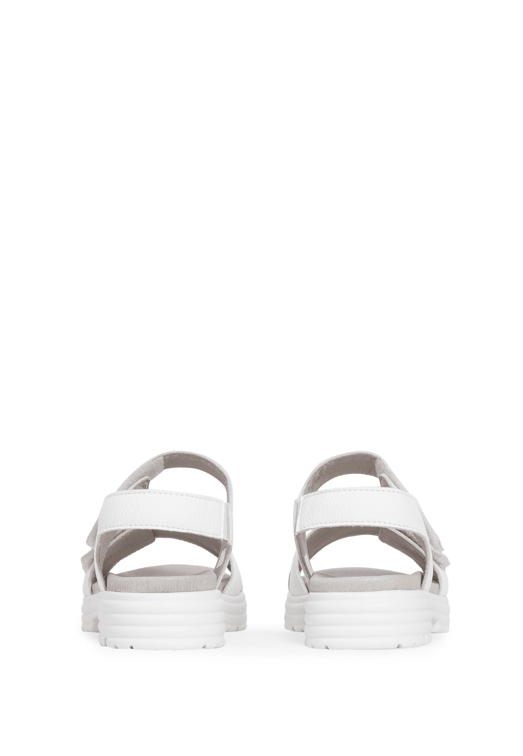 Sandale Hirschleder Sandale Damenschuhe vitaform weiß