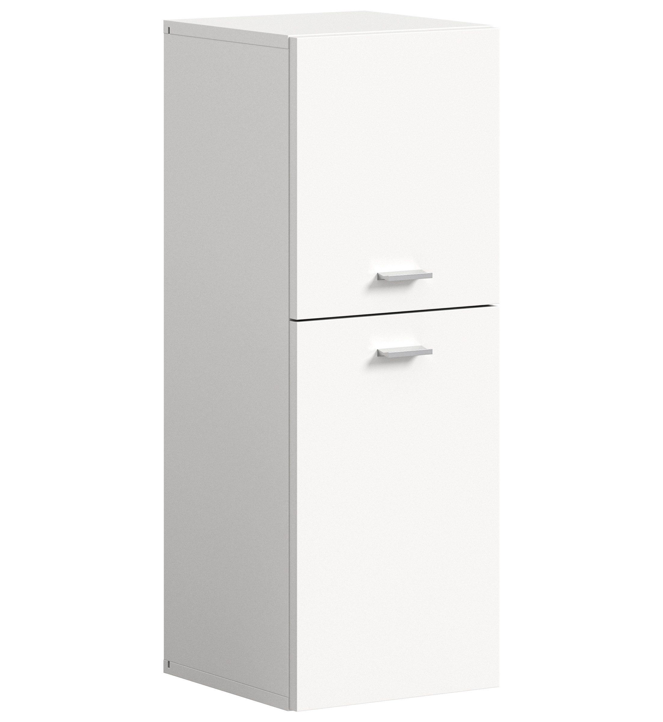 xonox.home Hochschrank in Weiß - 30x80x29cm (BxHxT)