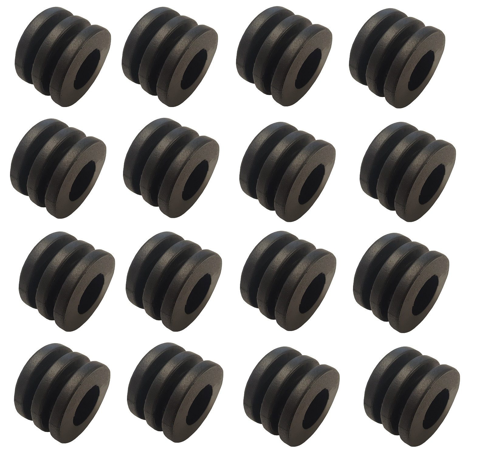 Kickertisch SET 16x Kicker Kickertisch Gummipuffer für 16 mm Stangen