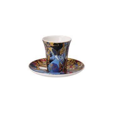 Goebel Espressotasse, Porzellan, mehrfarbig H:8cm D:12cm Porzellan