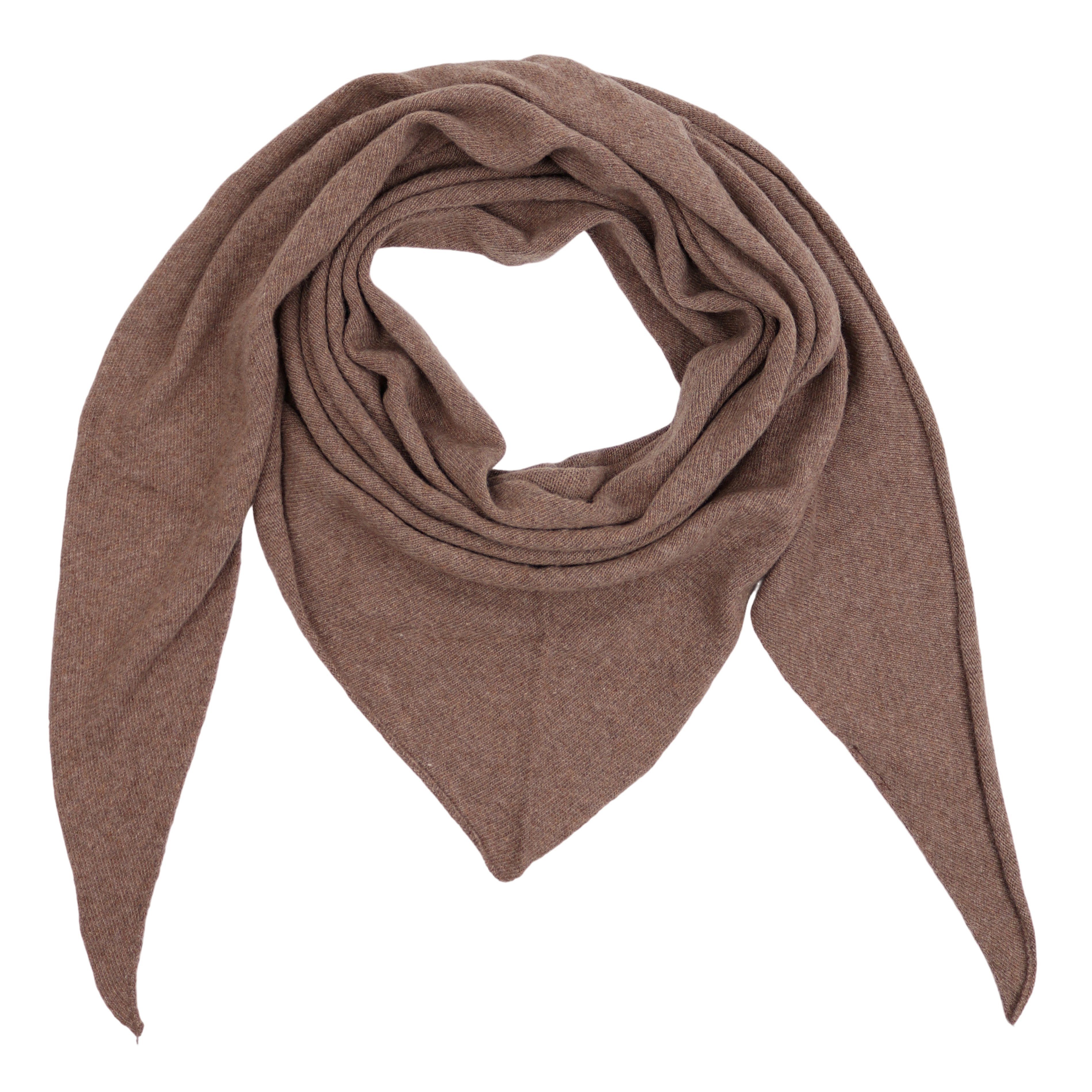 MIRROSI Dreieckstuch Strick Dreiecksschal aus Laine Wolle, 160x65cm, Schlic günstig online kaufen