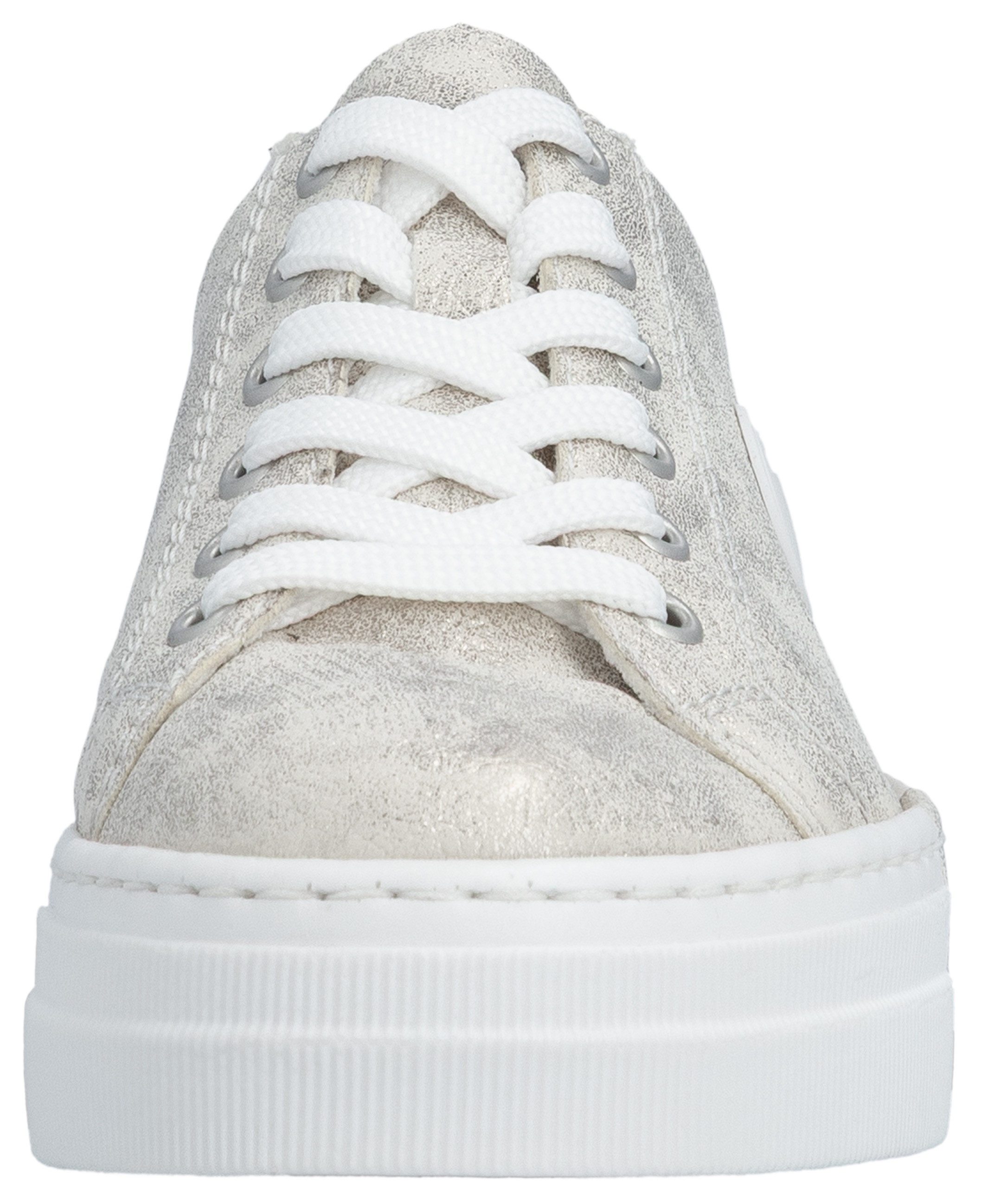 Rieker Sneaker, Freizeitschuh, Halbschuh, Schnürschuh mit Plateausohle