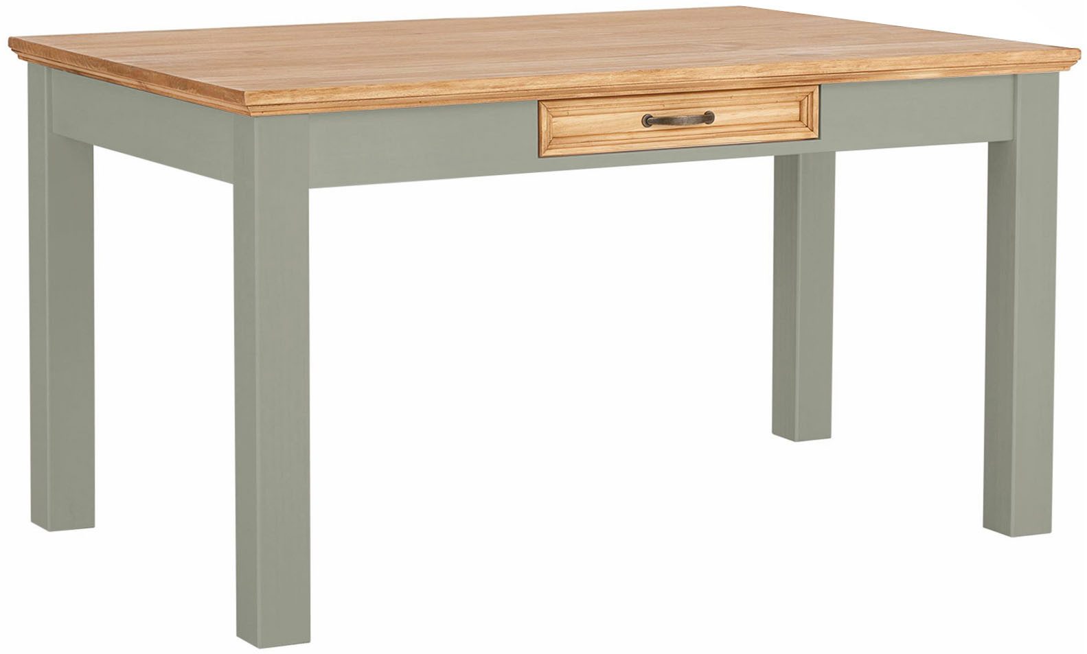 OTTO home Esstisch Selma, mit Schublade, aus massivem Kiefernholz, Breite 140 oder 180 cm