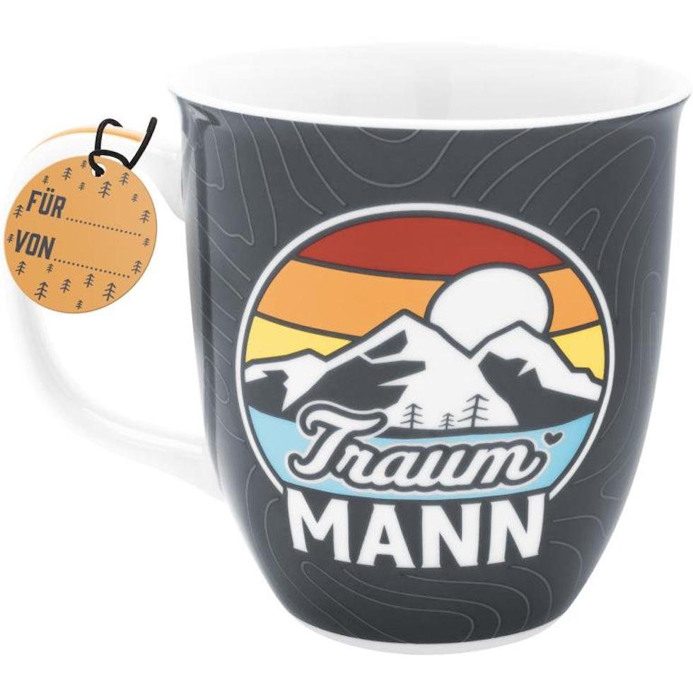 Sheepworld Tasse Porzellan-Tasse mit Motiv "Traummann" 40 cl, 1-tlg., Porzellan, mit Innen- und Henkeldruck