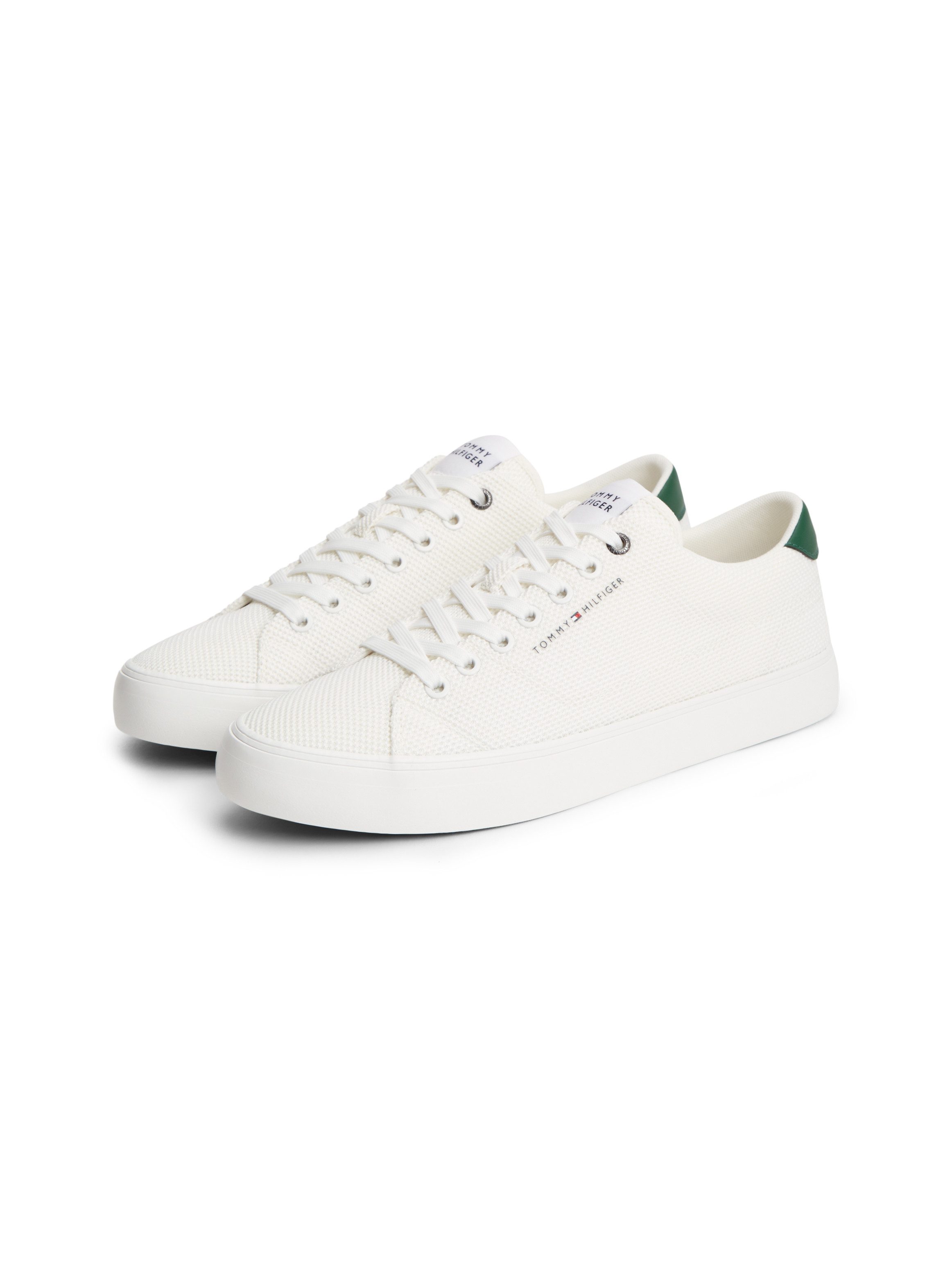 Tommy Hilfiger TH HI VULC CORE LOW SUMMER MESH Sneaker Freizeitschuh, Halbschuh, Schnürschuh mit Kontrastbesätzen