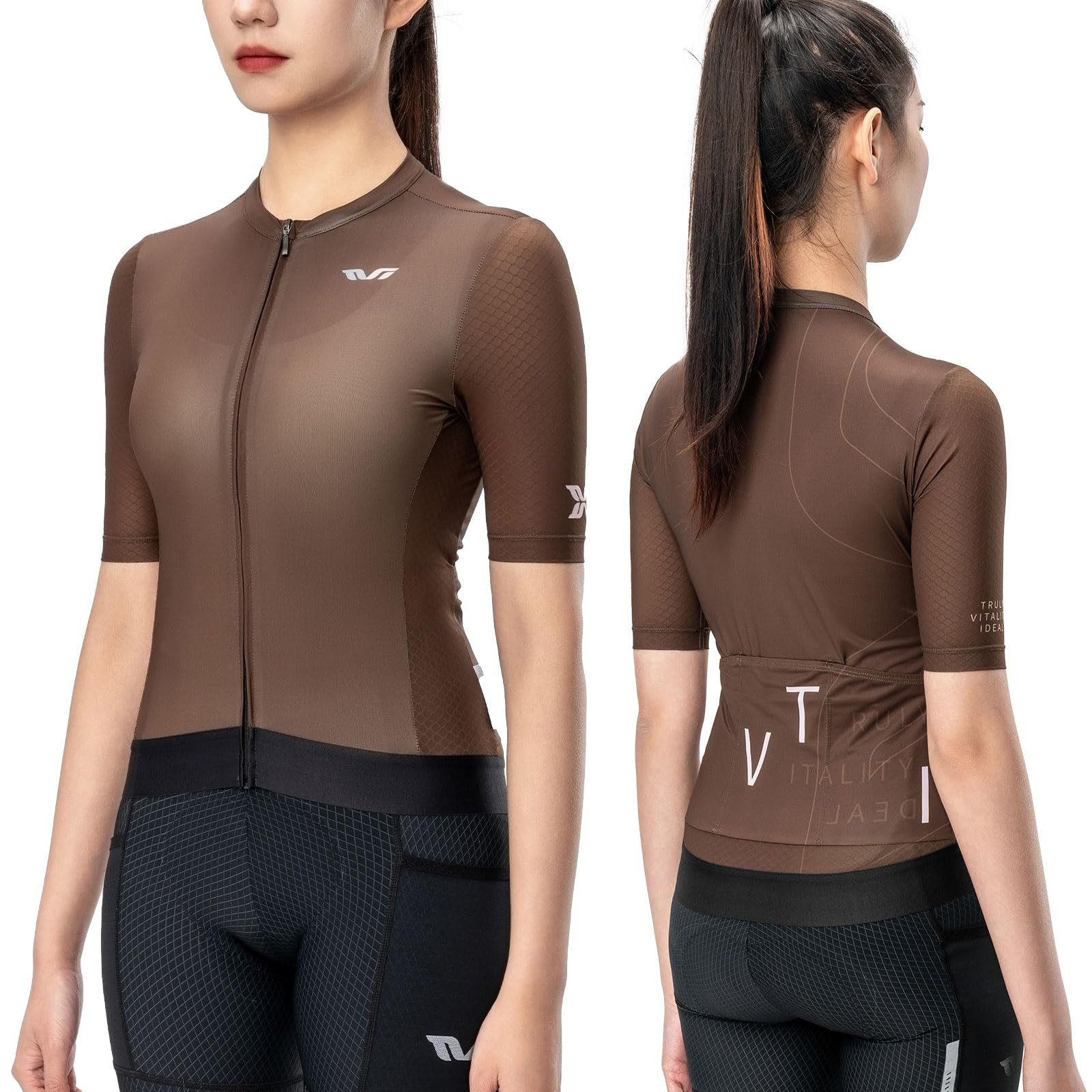ROCKBROS Radtrikot TVI Damen Kurzarm Rennrad Bekleidung Sportshirts Schnelltrocknendes