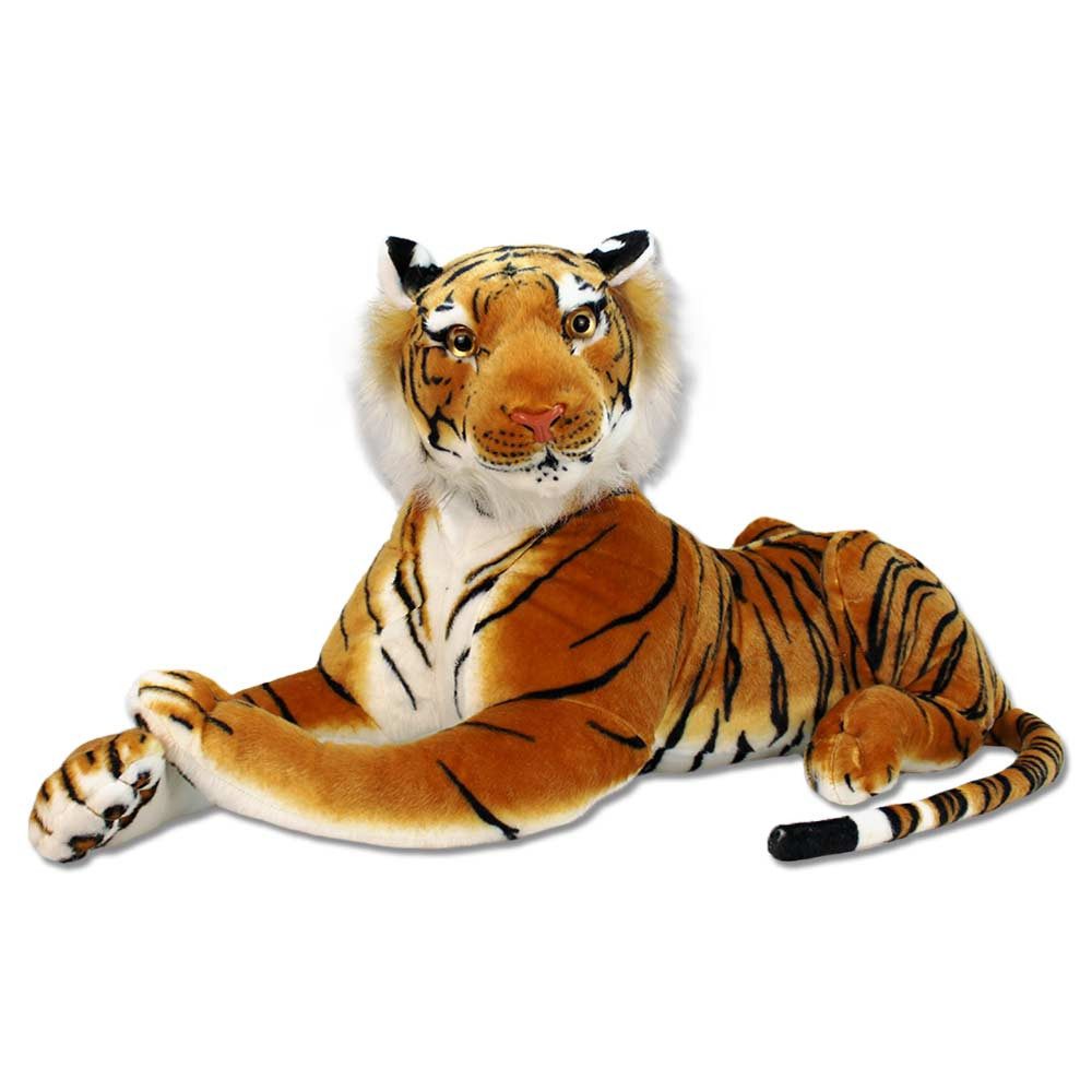 Landahl & Baumann Kuscheltier Großer Tiger Kuscheltier liegend - 85/100 cm